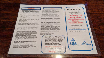 Pier Plaza menu