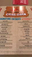 Crab Barn menu