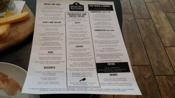 Rooster Street Butcher menu