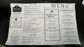 Rooster Street Butcher menu