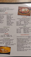 Tres Hermanos menu