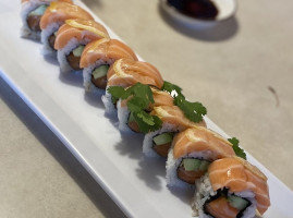 Orange Roll Sushi food