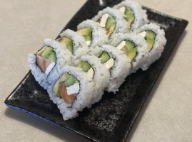 Orange Roll Sushi food