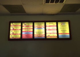 Lee's Hamburgers menu