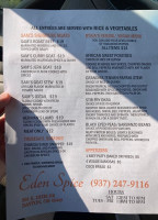 Eden Spice menu