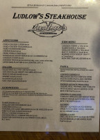 Ludlow's Steak House And Lounge menu