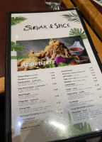 Sugar Spice Thai menu