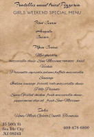 La Vecchia Fontana menu