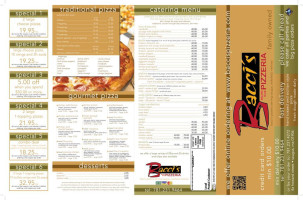 Bacci's North End Pizzeria menu