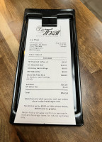 Le Thai menu