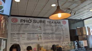 Pho Sure menu