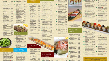 Takara Japanese menu