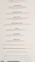 Burtons Grill menu