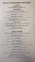 Bully's Pub menu