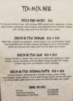 Bully's Pub menu