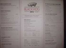 Black Hog Bbq menu