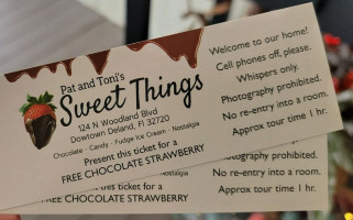 Pat Toni's Sweet Things food