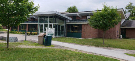 Huden Dining Hall outside