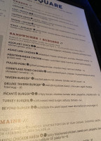 Tavern In The Square menu