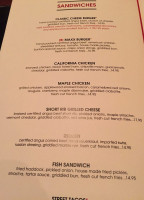 Burtons Grill menu