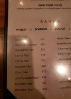 Burtons Grill menu