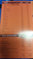 Christos Pizza menu