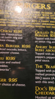 Doc's Irish Pub menu