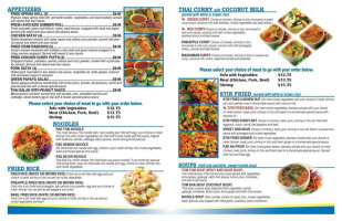 Tuk Tuk Thai Food menu