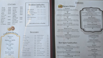 Prattsville Diner menu