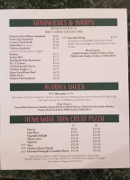 Buddies Restaurant And Bar menu