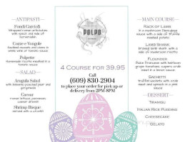 Polpo menu