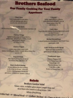 Brothers Seafood menu