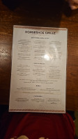 Horseshoe Grille menu