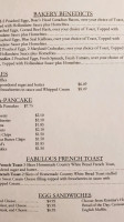 Kristina's Kafe Bakery menu