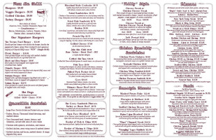 Hops Barleys menu