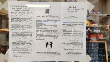 Pls Deli menu