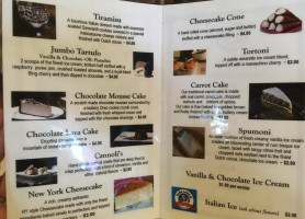 Antonio's Italian menu