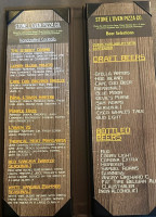 Stone L'oven Pizza Brewster menu