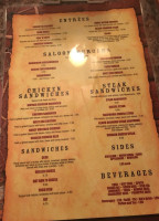 West End Saloon menu