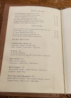 White Buffalo menu