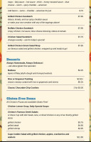 Christo's To Go menu