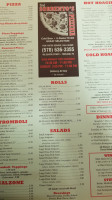 Sal Sorrento's Pizzeria menu