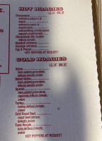 Sal Sorrento's Pizzeria menu