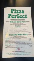 Pizza Perfect menu