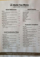 Oishii Too menu