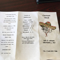 Chuchos At The Chief menu