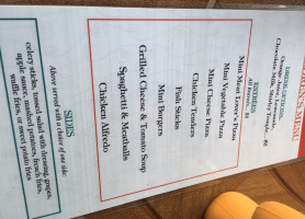 University Grille menu