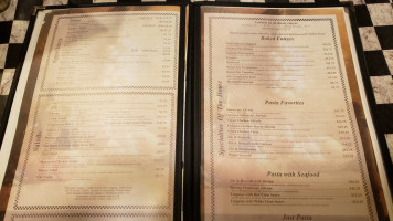 Cafora's Pizza Italian menu