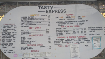 Tasty Express menu