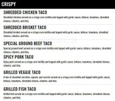 Fuzzy's Taco Shop menu